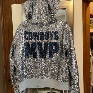 NFL Dallas Cowboys Vs Pink Limited Edition SEQUIN Hoodie